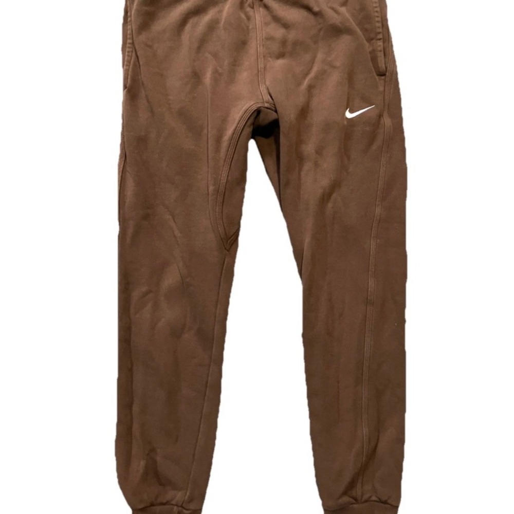 NIKE Men Size Medium Tapered Leg Sweatpants Club Joggers Cacao Brown 716830-259